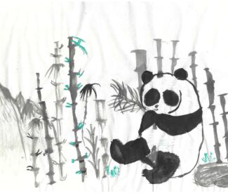 6B 陳心怡 水墨畫(動物)